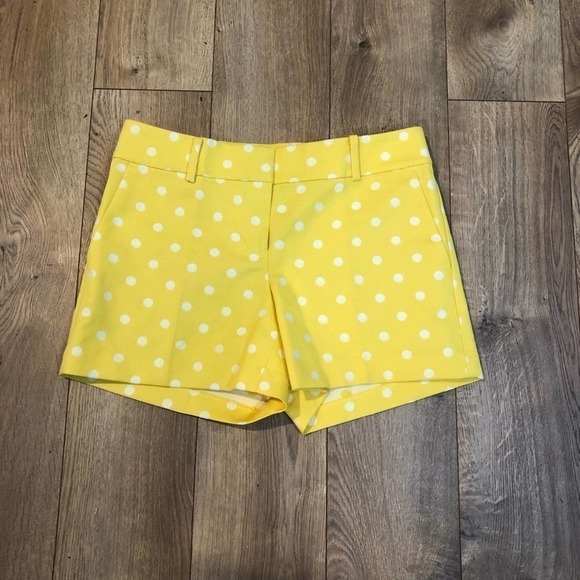 Ann Taylor Yellow Polka Dot Signature Shorts Size 2 EUC - Picture 9 of 9